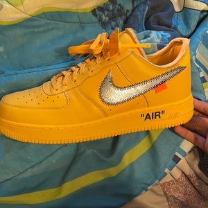 Off white university gold air force 1’s